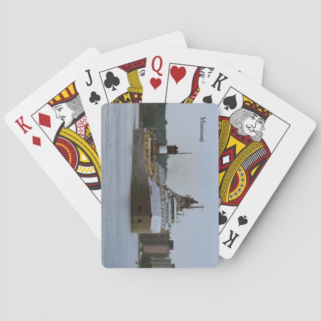 Baralho Mississagi jogando cartas (Verso)