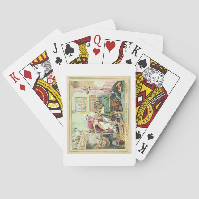 Baralho Misturando receita de milho, publicada por G. Hump (Verso)