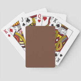 Baralho Mocha Brown Solid Color | Clássico | Elegante