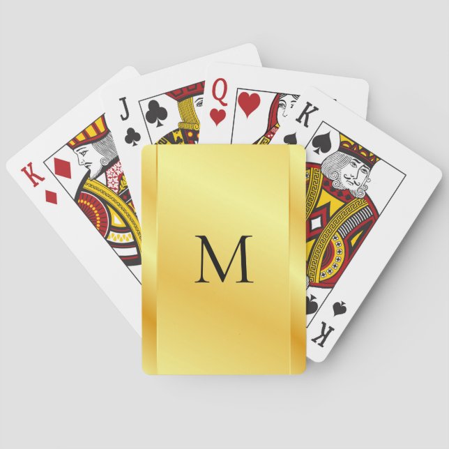 Baralho Modelo de aparência Dourada e elegante (Verso)