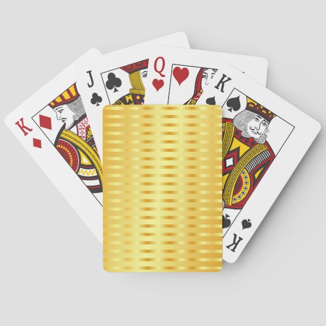 Baralho Modelo de aparência Dourada e elegante (Verso)