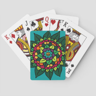 Baralho Modelo de Carta de Bicicleta - Sinal de Paz Flor M