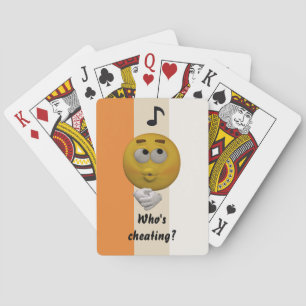 Baralho Modelo de engano dos cartões de jogo do Emoticon