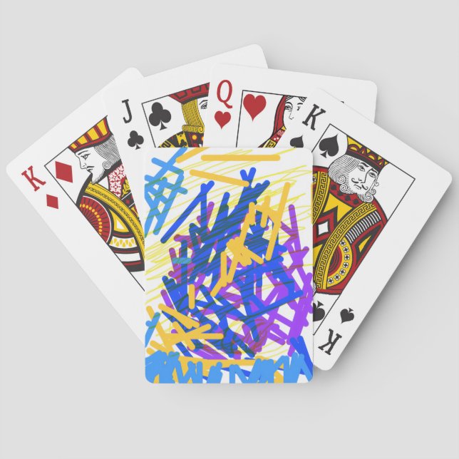 Baralho Modern Abstract Paint Splash Classic Playing Cards (Verso)