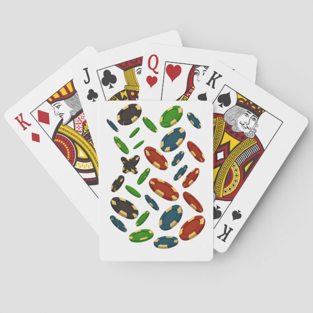 Baralho "Modern Casino Chips 3D Art Design" (Verso)