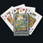Baralho Moldova Winery Illustration Travel Art Vintage<br><div class="desc">Moldova retro vector travel design. Moldova is a lesser-known Eastern European country celebrated for its rolling vineyards, historic monasteries, and rich wine-making traditions. With charming rural landscapes and a relaxed pace of life, it offers an authentic and affordable cultural travel experience.</div>