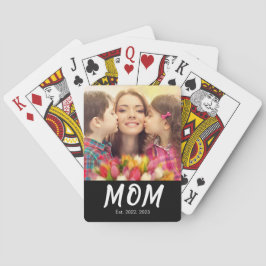 Baralho Mom Established Elegant Bold Font Black Photo