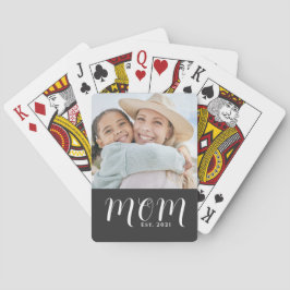 Baralho Mom Established Script Black Photo