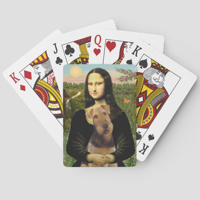 Baralho Mona Lisa e seu Airedale ( nº 1) (Verso)