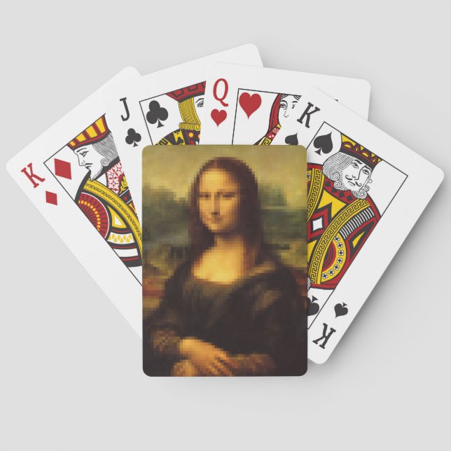 Baralho Mona Lisa Pixelada (Verso)
