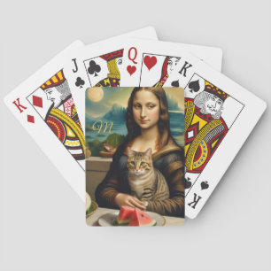 Baralho Mona Lisa & seu gato - monograma