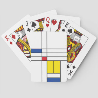 Baralho Mondrian II Design de Arte Moderna Minimalista De 
