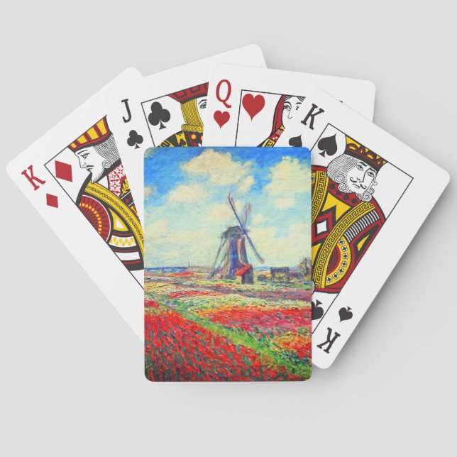 Baralho Monet Tulips Windmill (Verso)