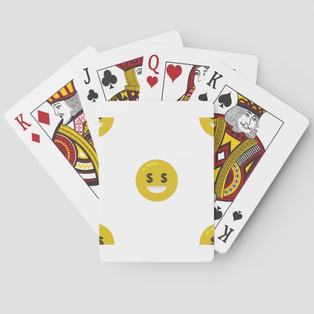 Baralho money eye emoji (Verso)