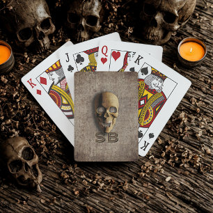 Baralho Monograma do Skeleton Spookey