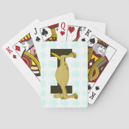 Baralho Monograma - Letra I Pony Personalizada