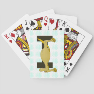 Baralho Monograma - Letra I Pony Personalizada