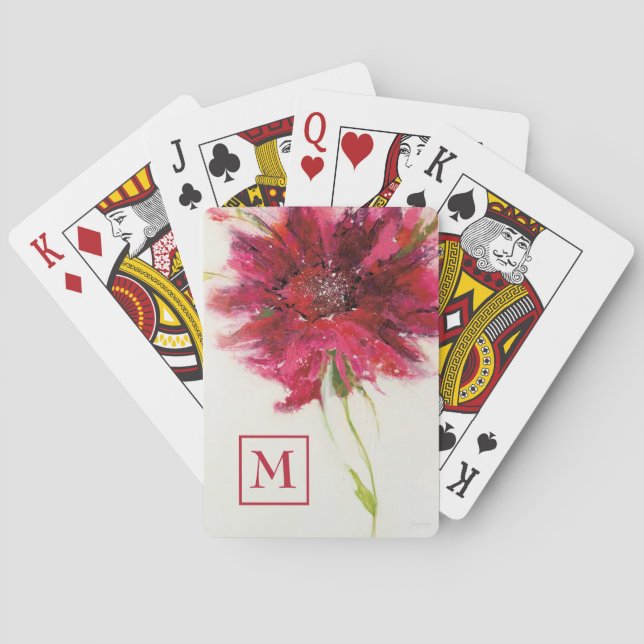 Baralho Monograma | Margarida Rosa em Branco (Verso)