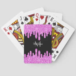 Baralho Monograma preto-colorido brilhante