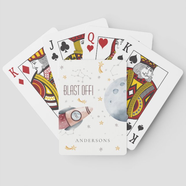 Baralho Monogramas de planetas estéreis do espaço exterior (Verso)