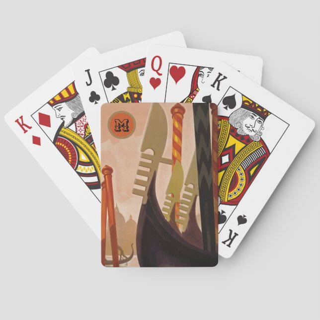 Baralho Monogramas Venice Canals Itália (Verso)