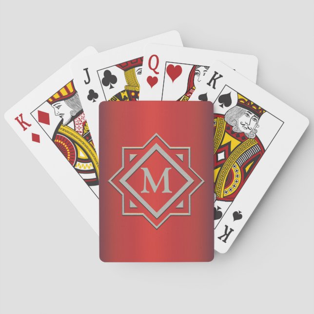 Baralho Monogrammed Playing Cards (Verso)