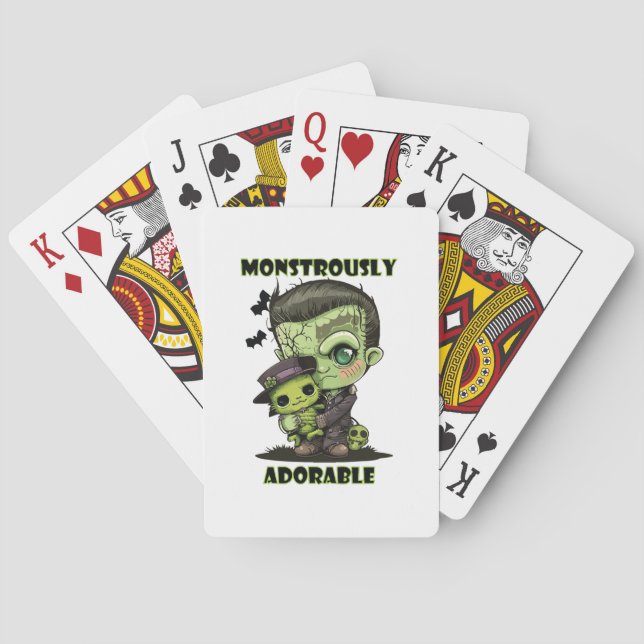 Baralho Monstro de Frankenstein Fofo com pelúcia (Verso)