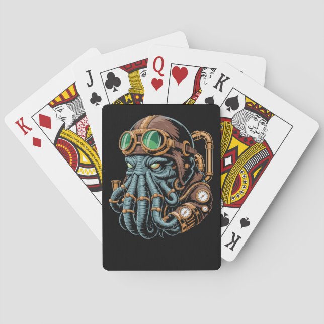 Baralho monstro steampunk Cthulhu (Verso)