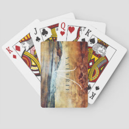 Baralho Montagens de Aquarela Magnética Vintage