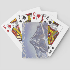 Baralho Montanha Monge Com Nuvens (Ferdinand Hodler)