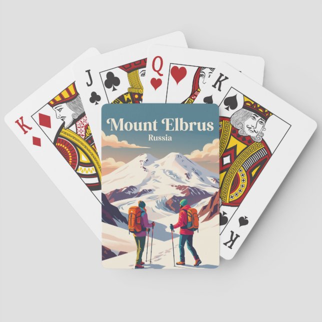 Baralho Monte Elbrus Rússia (Verso)