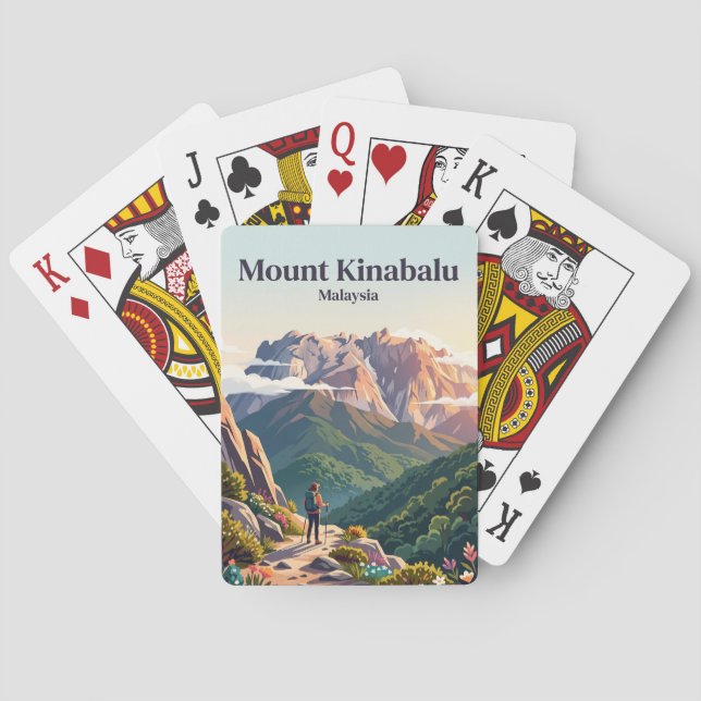 Baralho Monte Kinabalu Malásia (Verso)