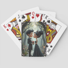 Baralho Moonlit Vows – A Cute Gothic Wedding Moment. 