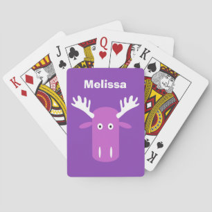 Baralho Moose Head Pop Art: Monogramas personalizados