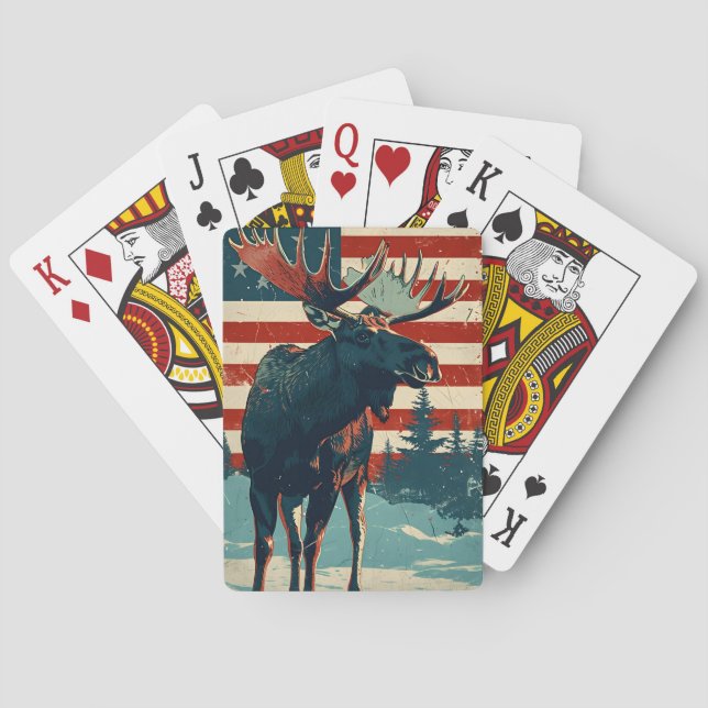 Baralho Moose Independência dia 4 de julho (Verso)
