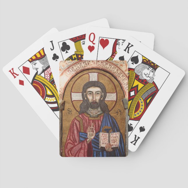 Baralho Mosaico Antigo de Jesus (Verso)