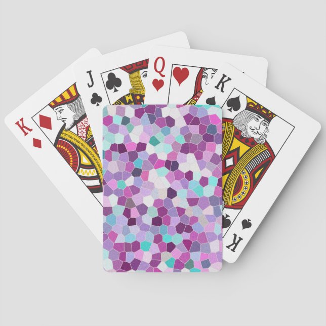 Baralho Mosaico Arco-Íris Glitter N.o 01 (Verso)