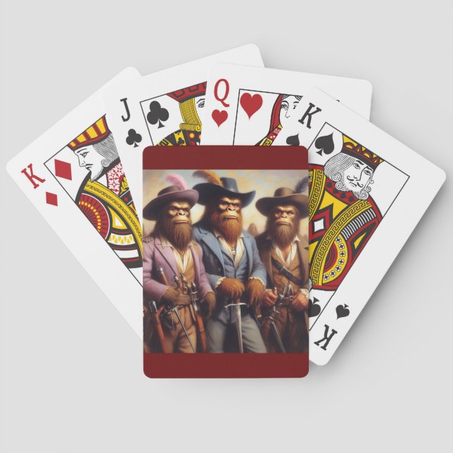 Baralho Mosqueteiros Bigfoot 3 (Verso)