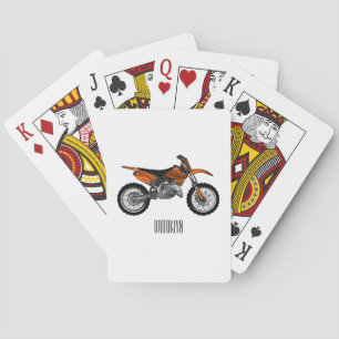 Baralho Moto fora-de-estrada/desenho animado