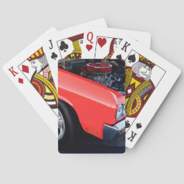 Baralho Motor de Carro Vermelho Clássico