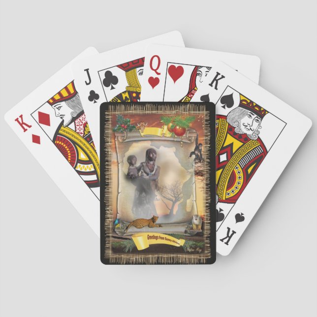 Baralho Mulher africana (Verso)