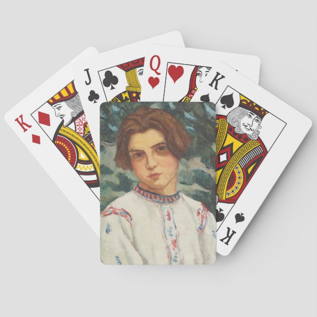 Baralho Mulher camponesa romena (por Stefan Dimitrescu) (Verso)