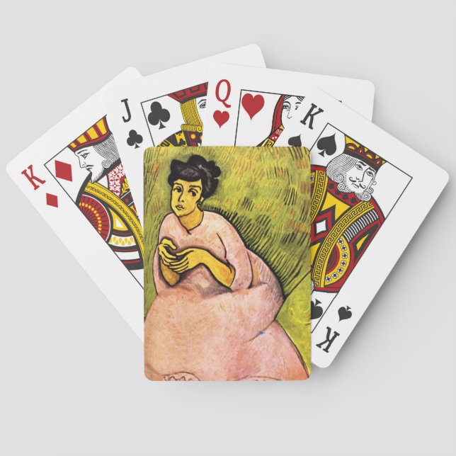 Baralho Mulher de Rosa (Senhora Elegante) (Retrato feminin (Verso)