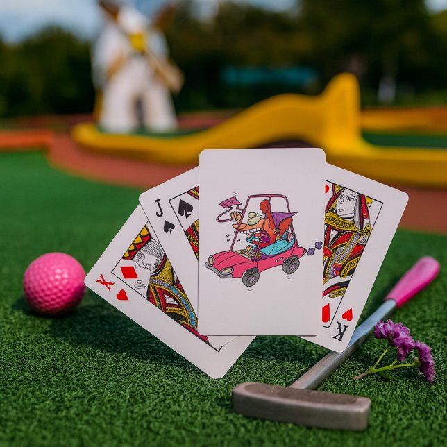 Baralho Mulher do Cartoon Road Rage (Criador carregado)