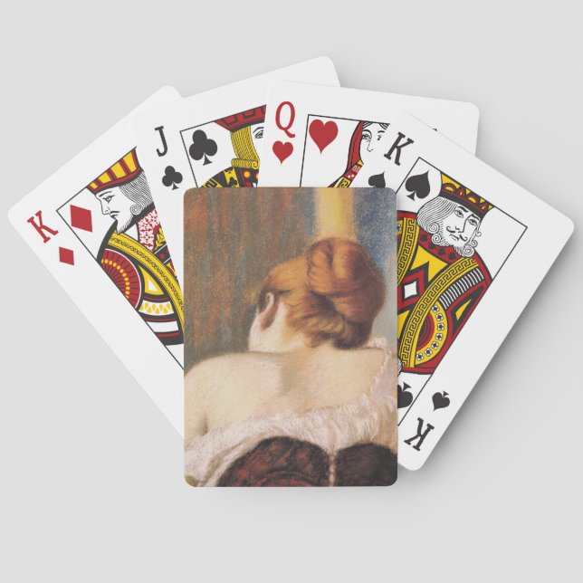 Baralho Mulher em um Corset (por Federico Zandomeneghi) (Verso)