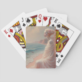 Baralho Mulher etérea na praia de Dreamy