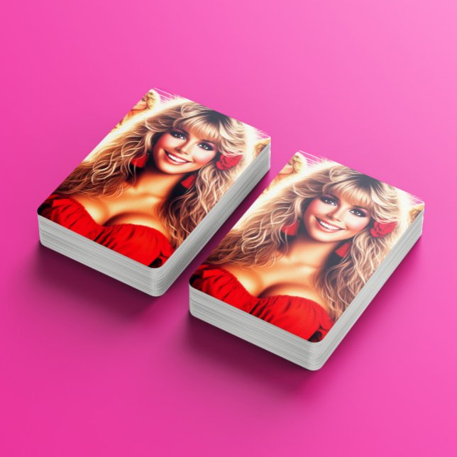 Baralho Mulher Retrowave dos Anos 80 (Criador carregado)