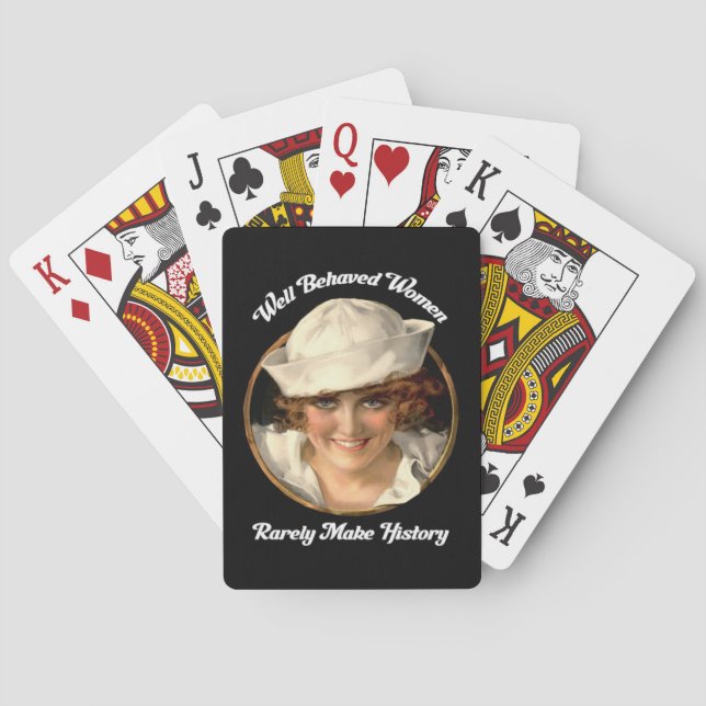 Baralho Mulheres Bem Comportadas Raramente Fazem História (Verso)