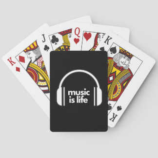 Baralho Música é a vida tocando cartas