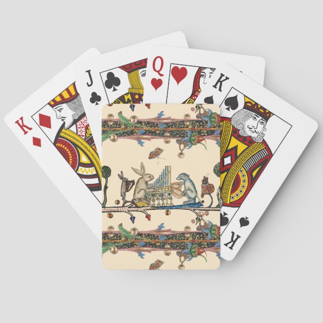 Baralho MÚSICA MÉDIA DE FAZER ESTRANHA, Rabbit, Cão (Verso)